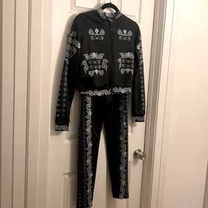 Unique Mariachi print track suit